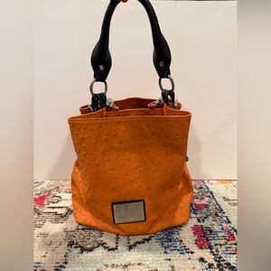 Vintage Puntotres Genuine Leather Handbag